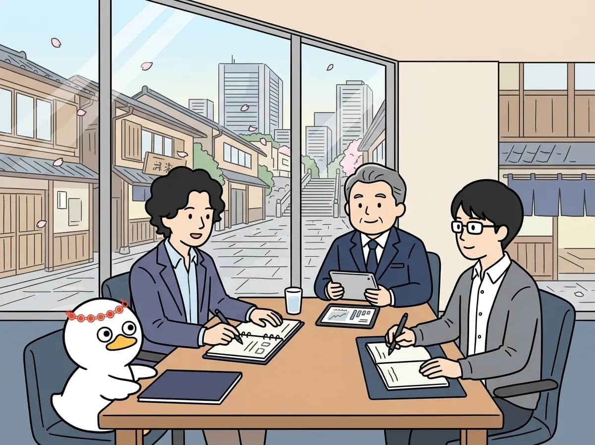 要件ヒアリングの進め方｜現場の例外と完成条件を一緒に整理するのイメージイラスト：要件ヒアリングは、発注者が完璧な仕様を説明する場ではありません。現場の作業、例外、判断する人を開発側と一緒に整理し、画面と合意記録に落とし込むことで見積もりの前提を揃えます。