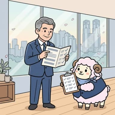決めた基準で評価し見積もりの根拠をまとめる様子のイラスト