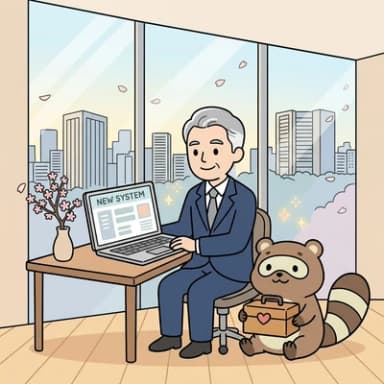 データを移行して本番を切り替える切り替え・運用の様子のイラスト