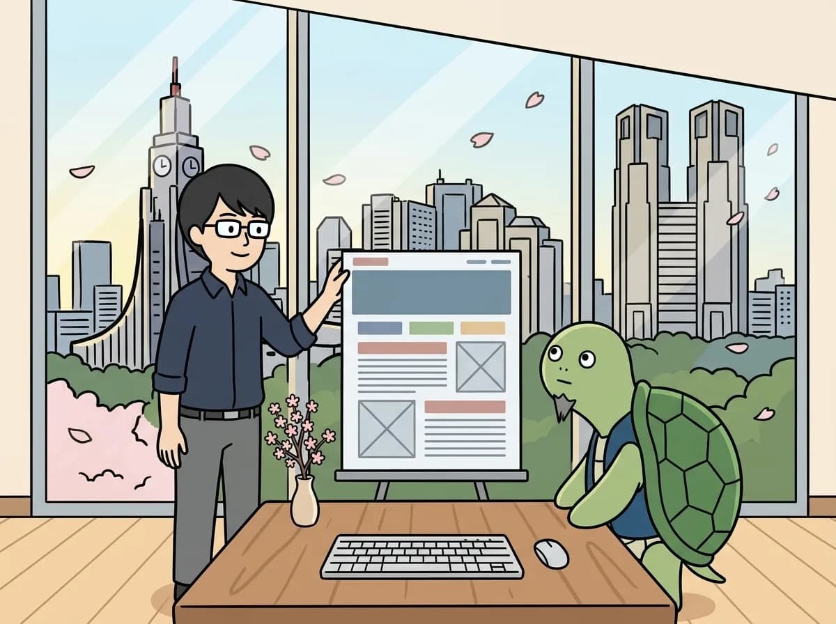ウェブサイト開設のご案内のイメージイラスト：ゼットリンカーのコーポレートサイトを開設しました。「地域の未来をデジタルの力で織りなし、より良い時間を紡ぐ」をビジョンに、ウェブ開発・AI開発・モバイル開発・DXコンサルティングの情報とお問い合わせ窓口を提供します。