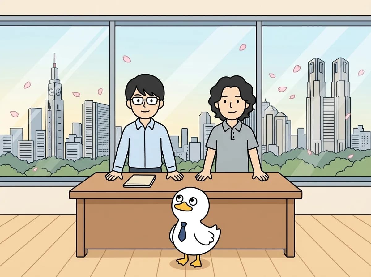 ゼットリンカー始動 ― 身近なDXで地域を支えるのイメージイラスト：ゼットリンカーが正式に活動開始。ウェブ開発・AI開発・モバイル開発・DX/AXコンサルティングの4サービスで、地域と中小企業のデジタルシフトを支援。身近なDXで暮らしと仕事をより良くするパートナーを目指します。