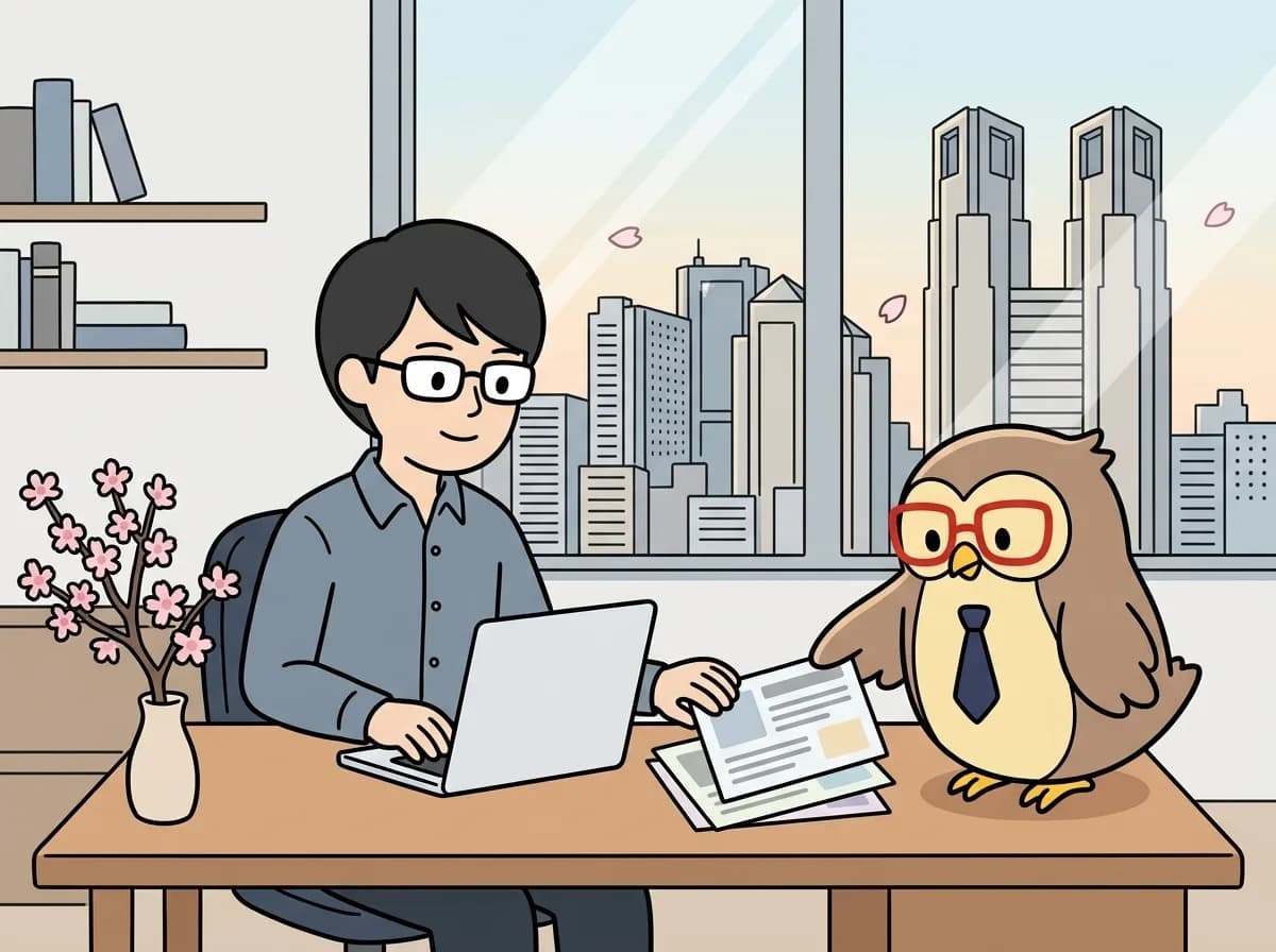 ブログ記事投稿開始のお知らせのイメージイラスト：株式会社ゼットリンカーのコラム記事投稿を開始。Next.js/React開発ノウハウ、AWS活用事例、中小企業向けDX・AI活用の実践情報など、技術者にもビジネスパーソンにも役立つコンテンツを定期発信します。