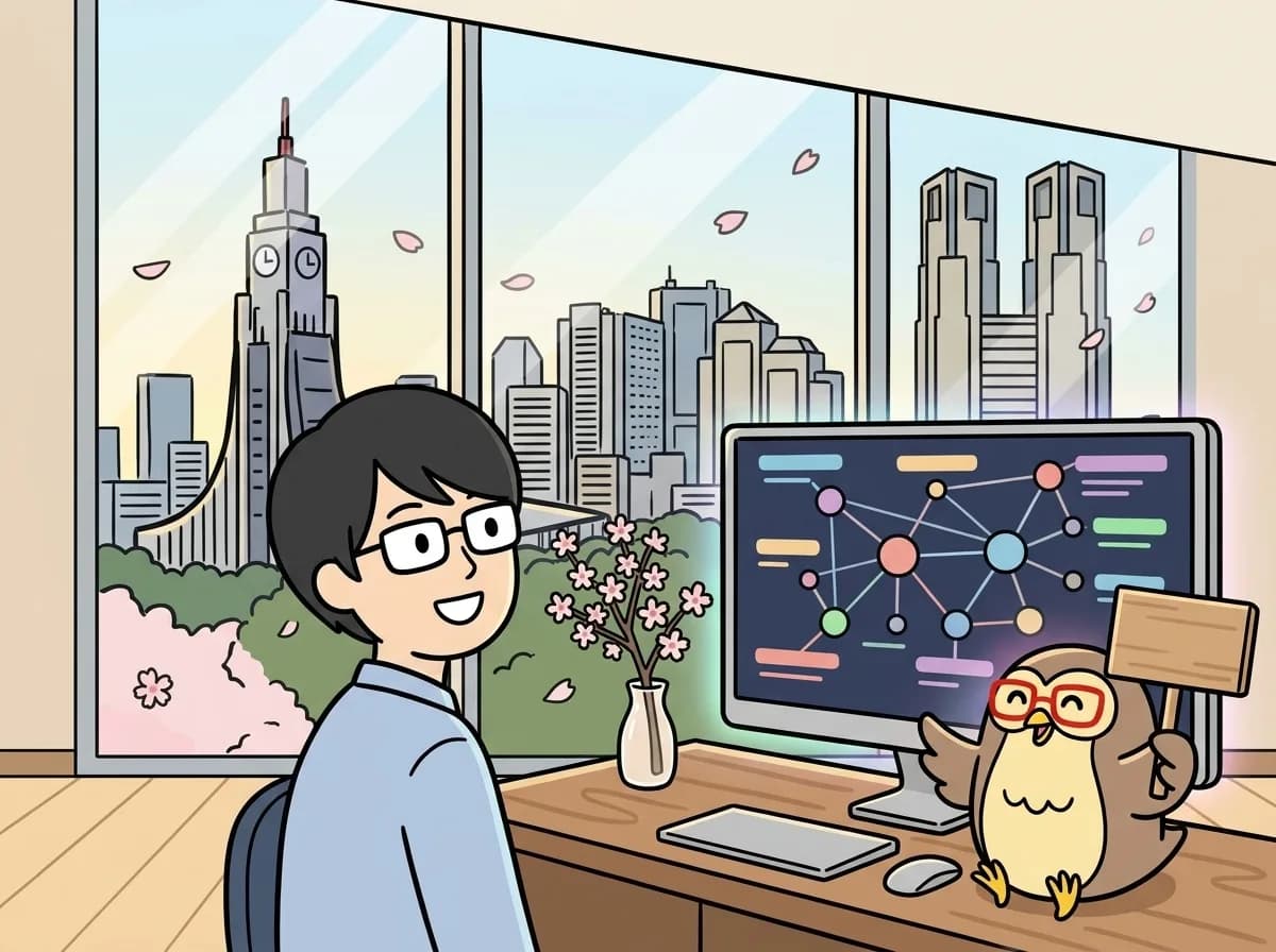 開発を受託した「士業ドットコム」が本格稼働しましたのイメージイラスト：四葉不動産株式会社様から開発を受託した士業マッチングサイト「士業ドットコム」が2026年9月1日に本格稼働しました。弁護士・税理士・司法書士・行政書士・社会保険労務士がそろい、紹介料ゼロで専門家に直接相談できるプラットフォームです。