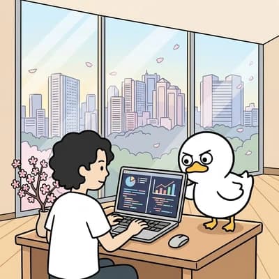 新旧システムを並行稼働させて検証する様子のイラスト